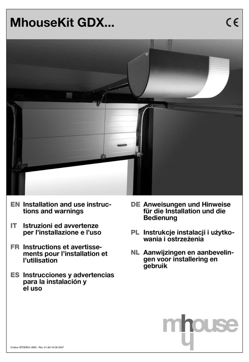 Mhouse GDX01 Installation and use manual