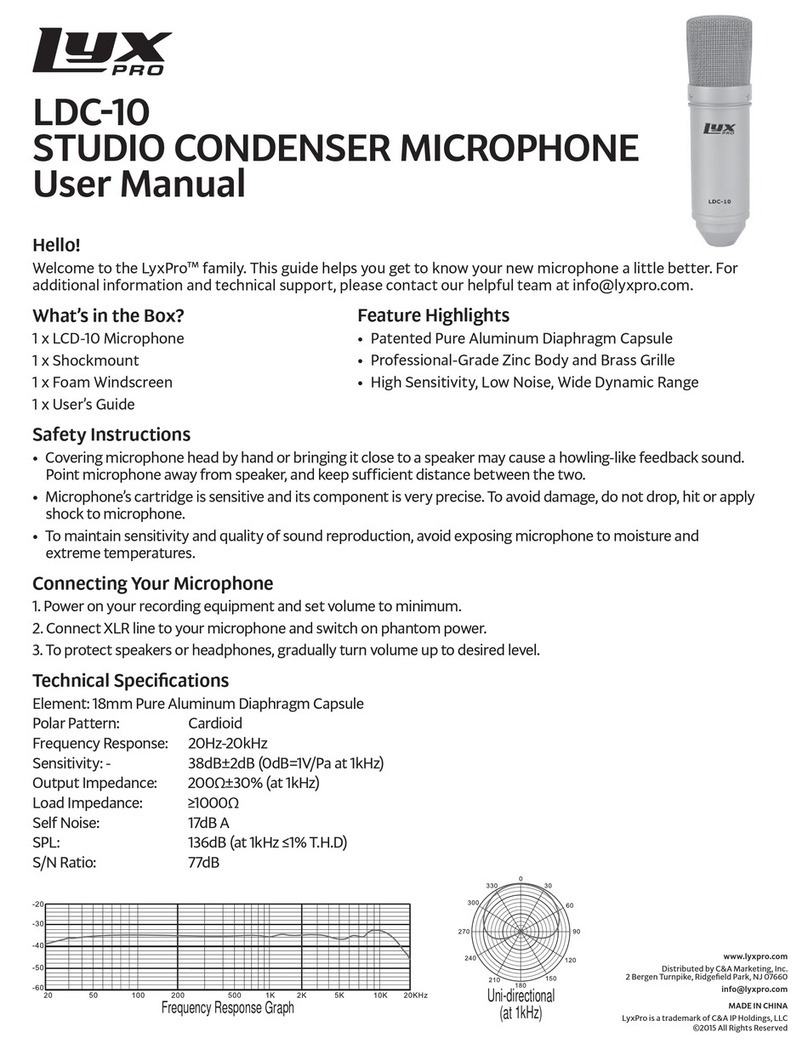 LyxPro LDC-10 User manual