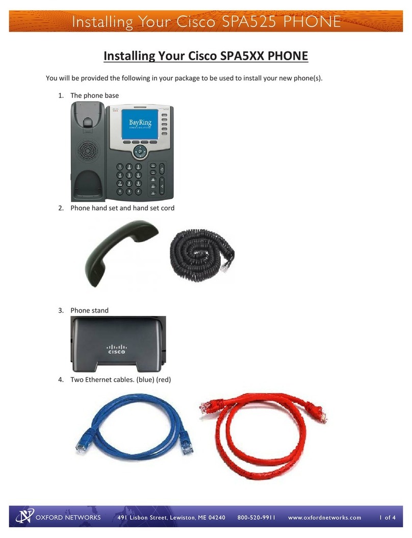 Cisco SPA525 Instruction Manual