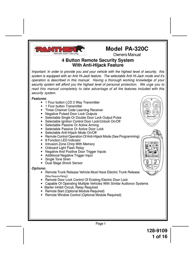 Panther PA-320C owner's manual