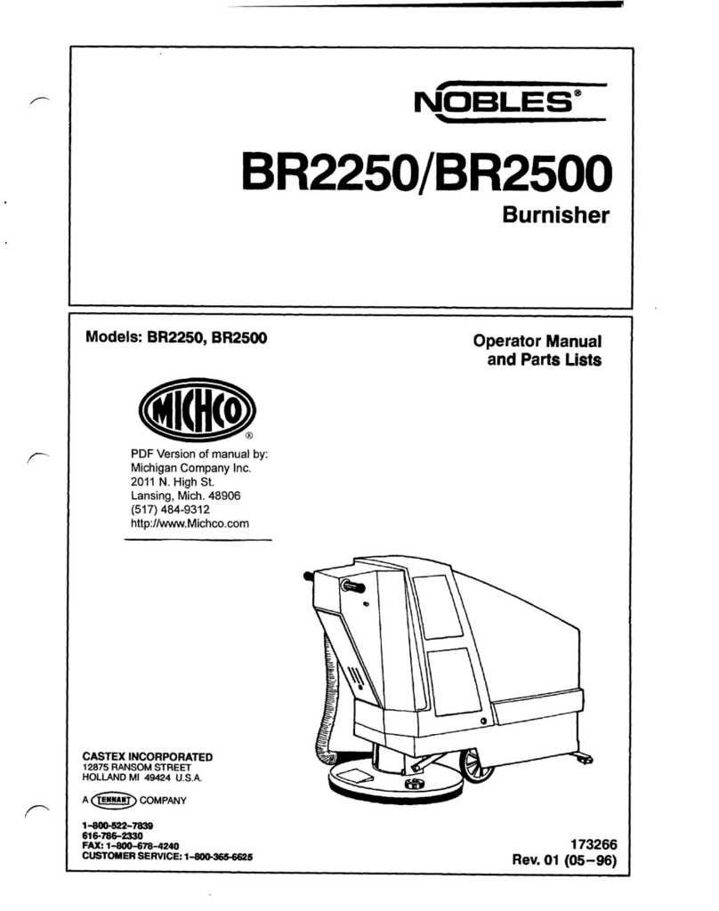 Nobles BR 2250 Operator's manual