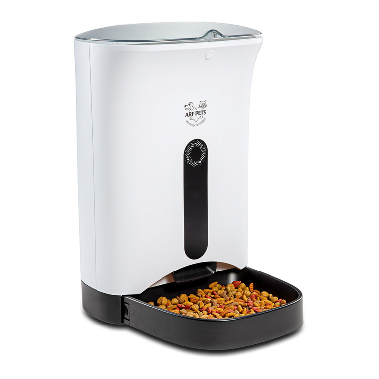 Arf Pets Automatic Pet Feeder User manual Arf Pets Automatic Pet Feeder User manual