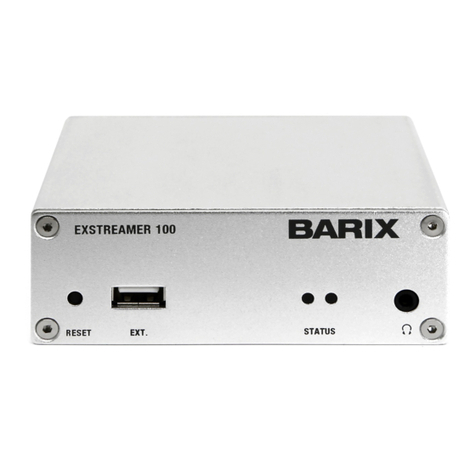 BARIX Extreamer 100 User manual