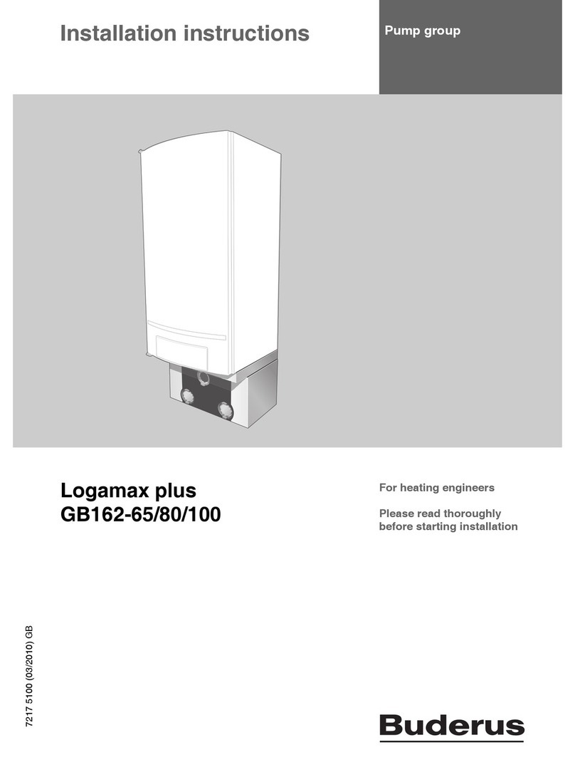Buderus GB162-65 installation instructions