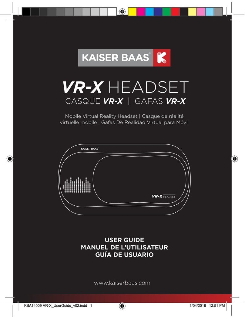 Kaiser Baas CASQUE VR-X user guide