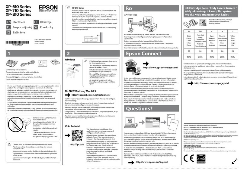 Epson XP-610 User manual