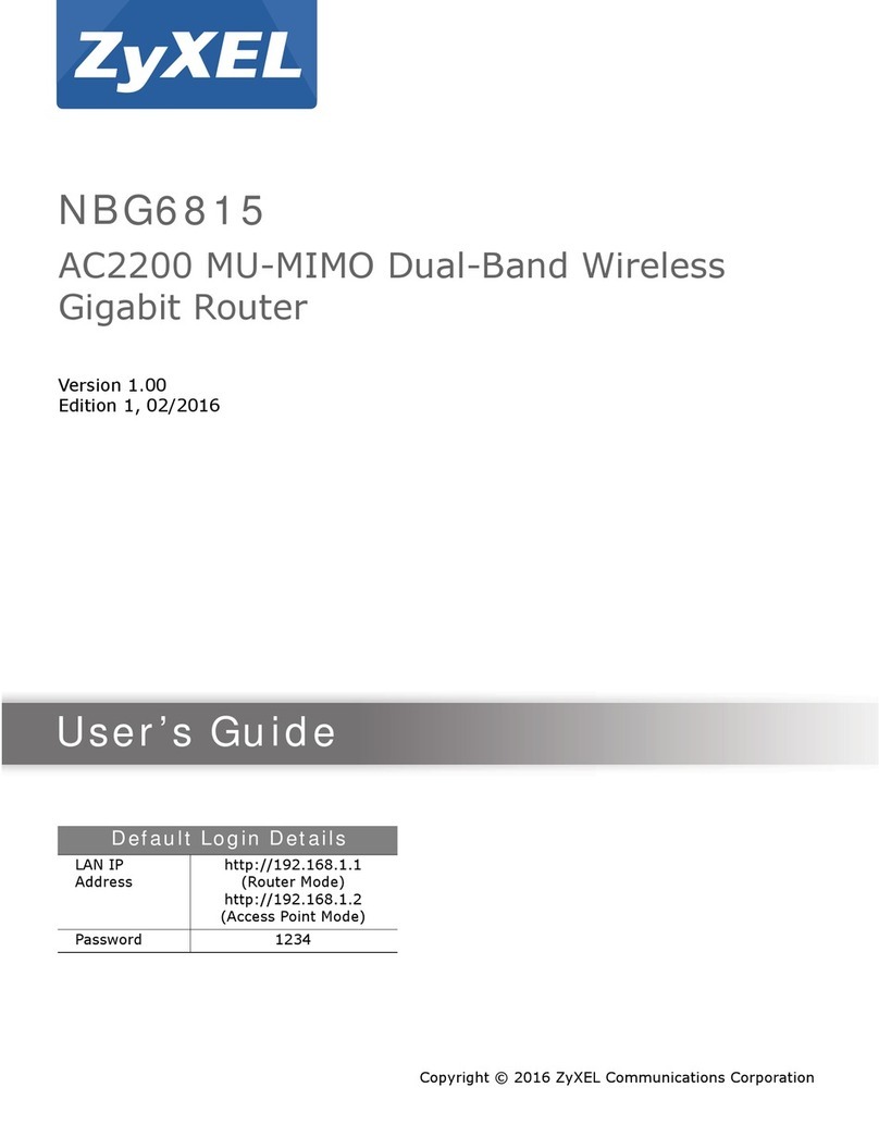 ZyXEL Communications NBG6815 User manual