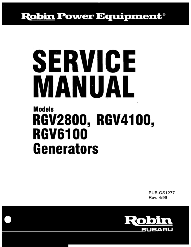 ROBIN POWER RGV2800 Service manual