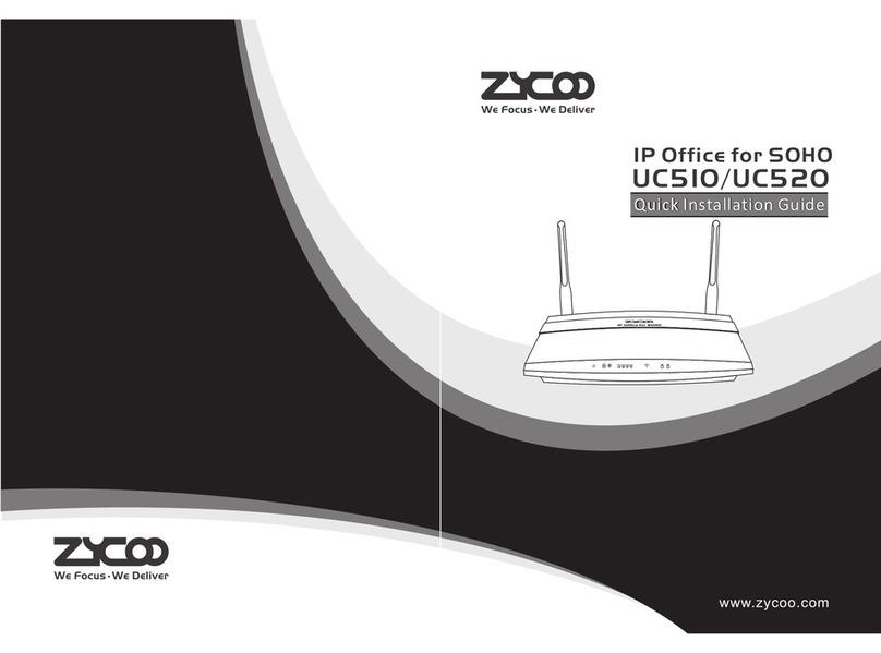 Zycoo UC510 Quick installation guide
