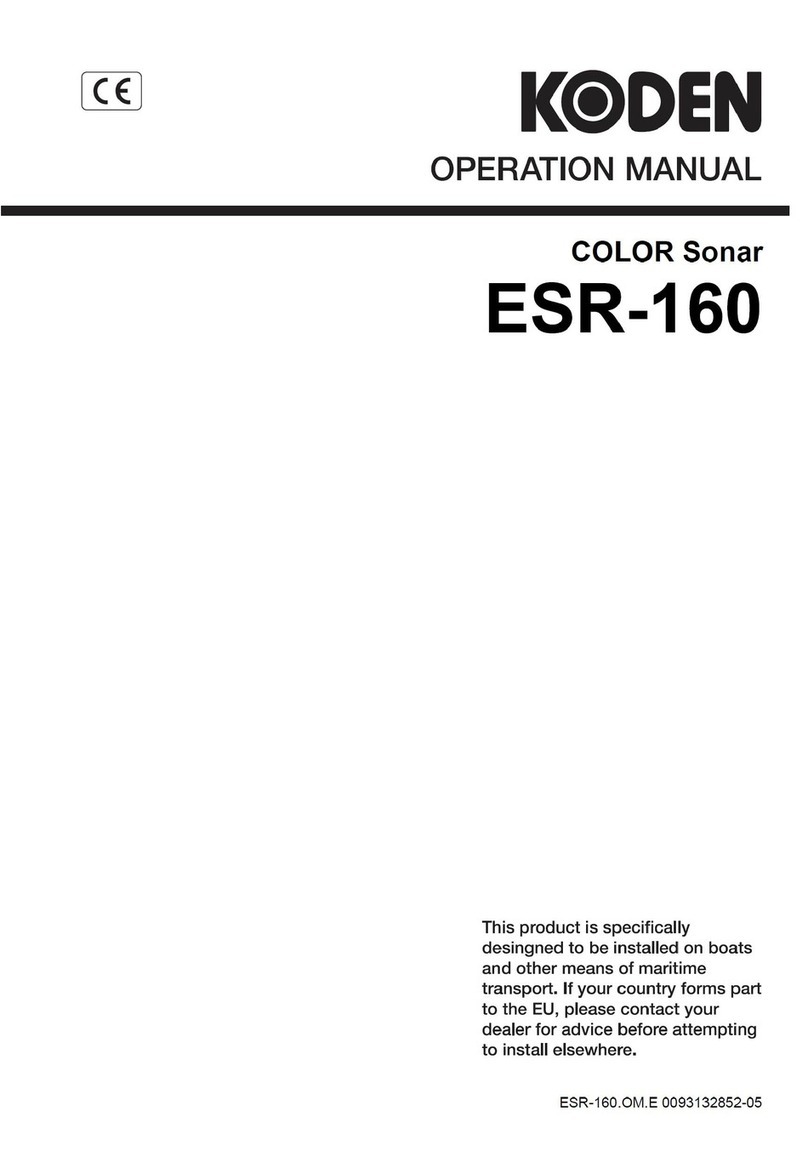 Koden ESR-160 Operation manual