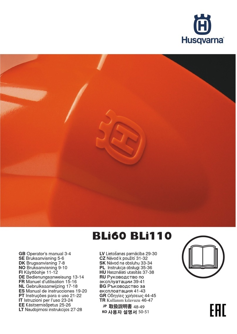 Husqvarna BLi60 Operator's manual