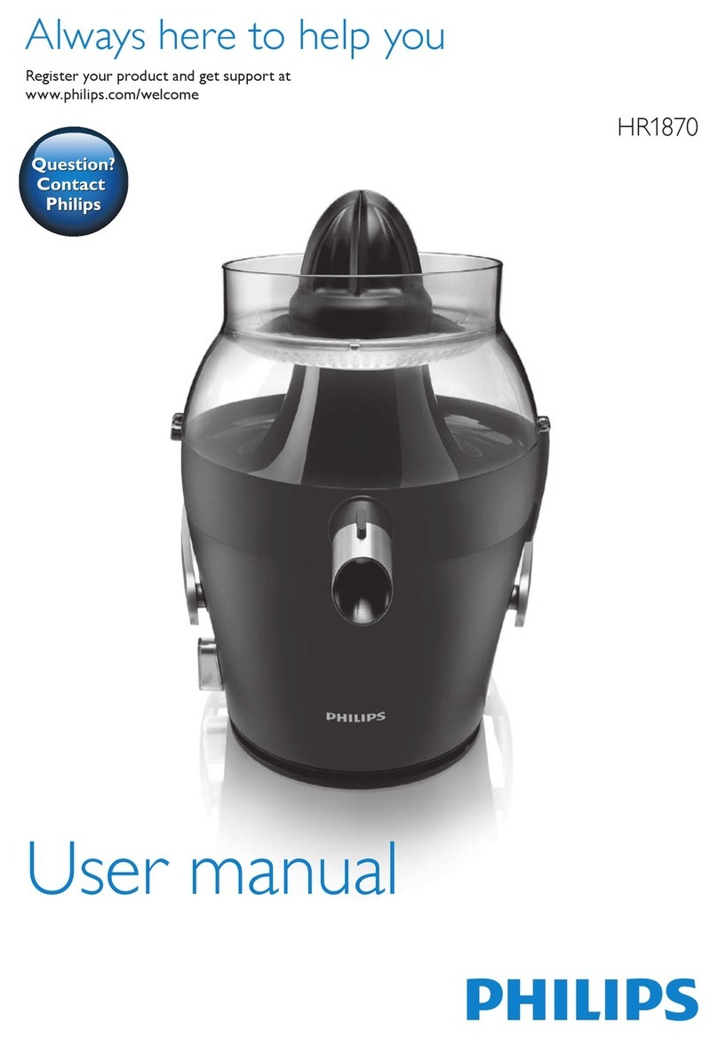 Philips HR1870 user manual