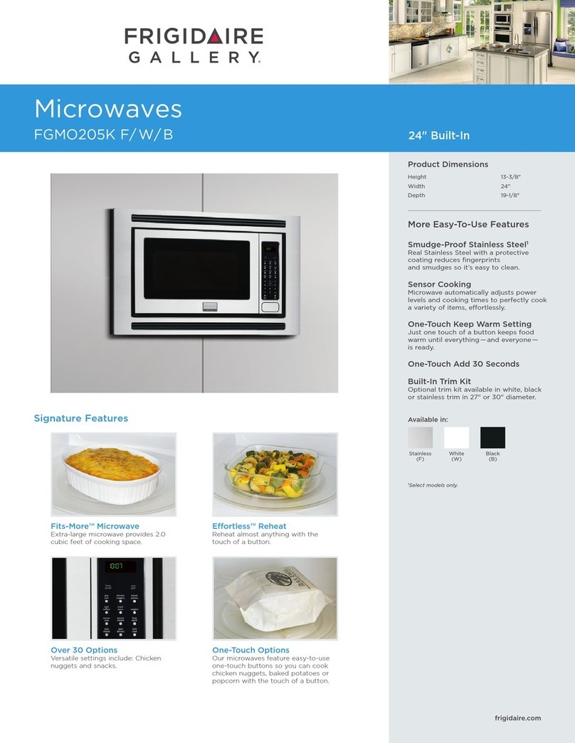 Frigidaire Gallery FGMO205K F User manual