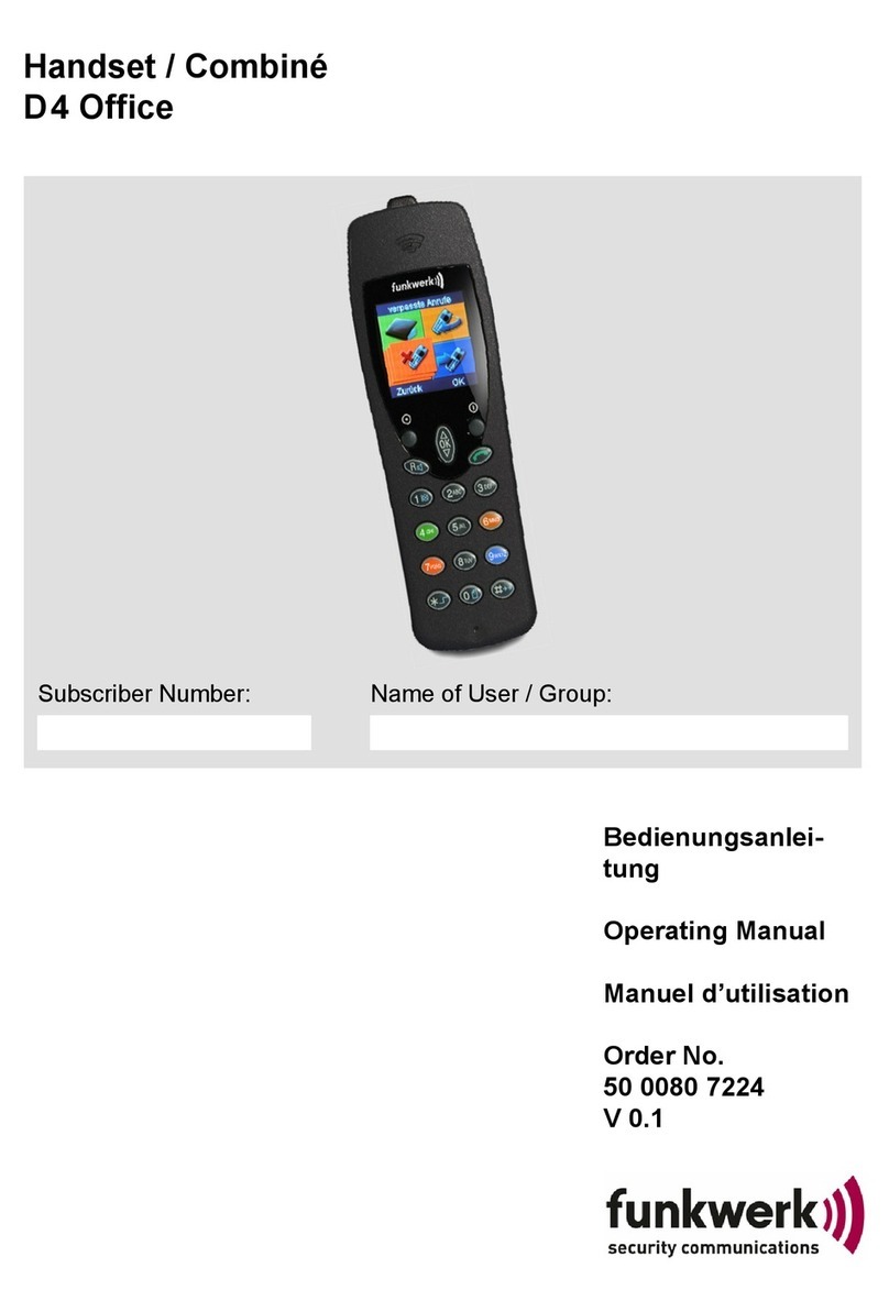 Funkwerk D4 Office operating manual Funkwerk D4 Office operating manual