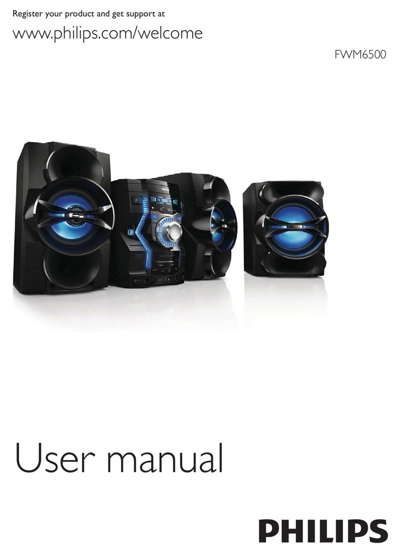 Philips FWM6500 User manual