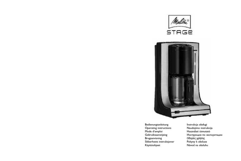 Melitta Stage User manual