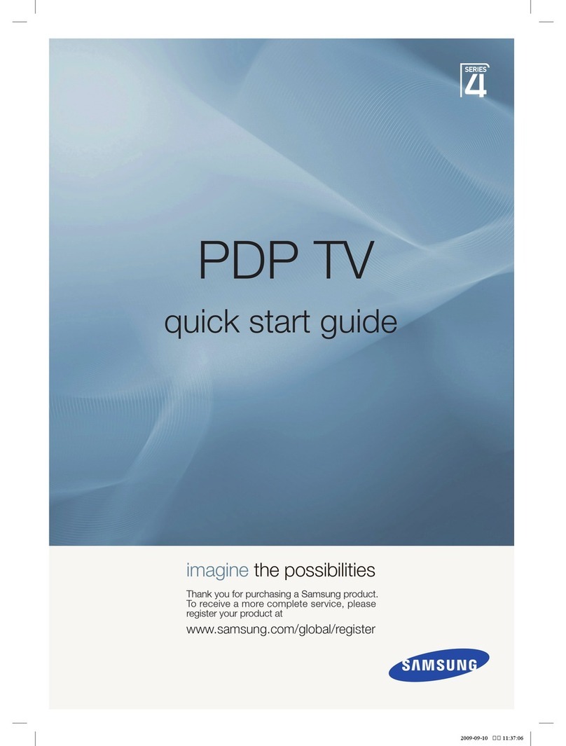 Samsung Plasma TV 4 Series User manual