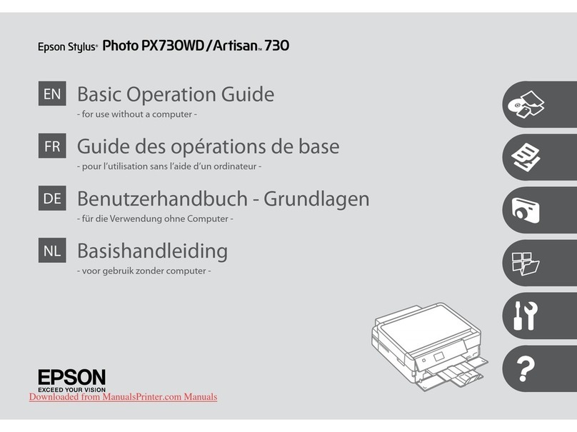 Epson Stylus Photo PX730WD Assembly instructions