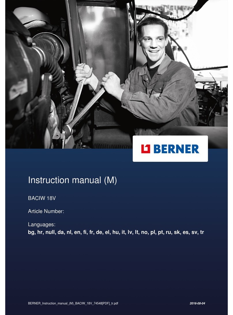 Berner BACIW 18V instruction manual