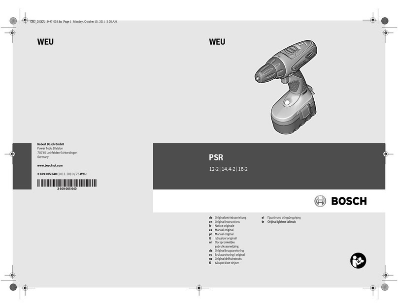 Bosch PSR 12-2 User manual