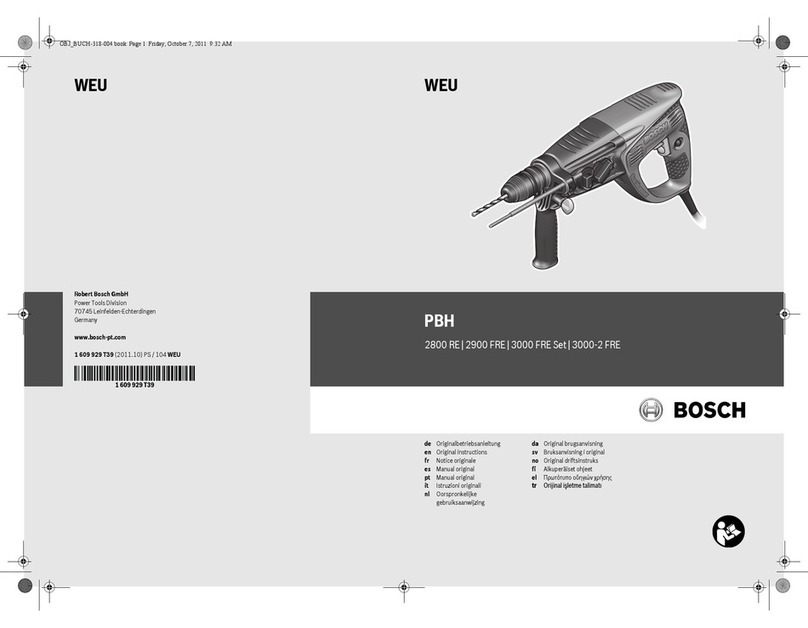 Bosch PBH 2800 RE User manual