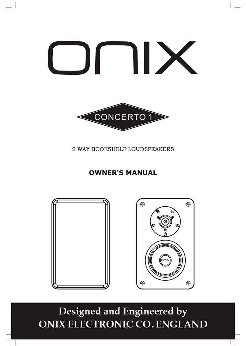 Onix CONCERTO 1 owner's manual