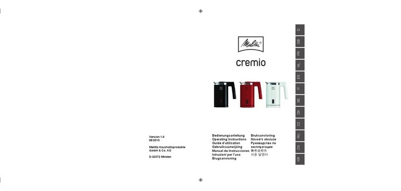 Melitta cremio operating instructions