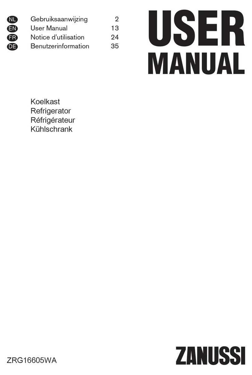 Zanussi ZRG16605WA user manual