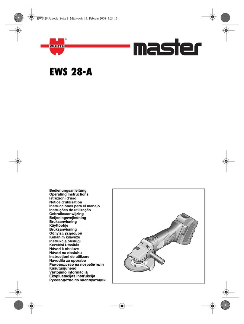 wurth EWS 28-A operating instructions