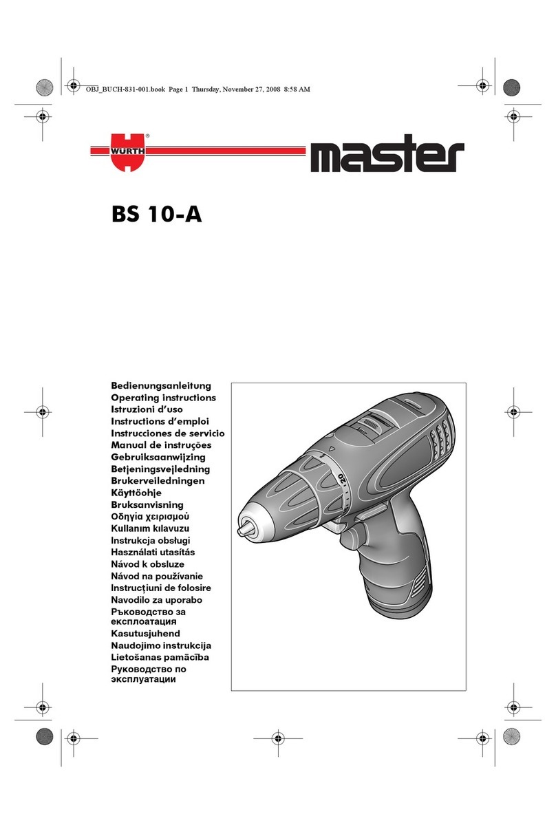 wurth BS 10-A operating instructions