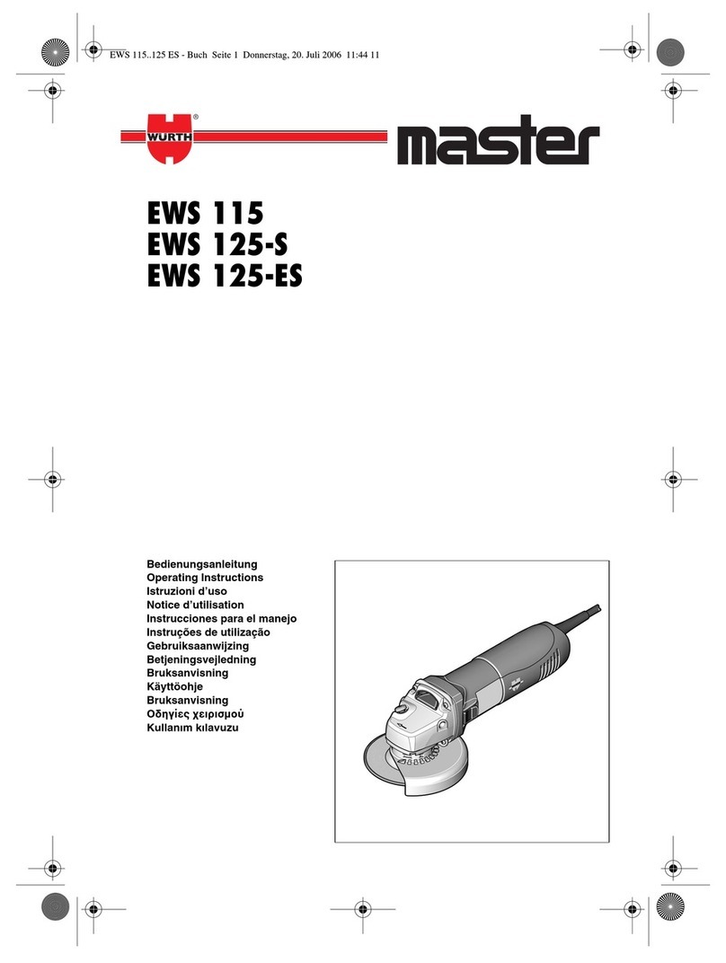 wurth EWS 115 operating instructions
