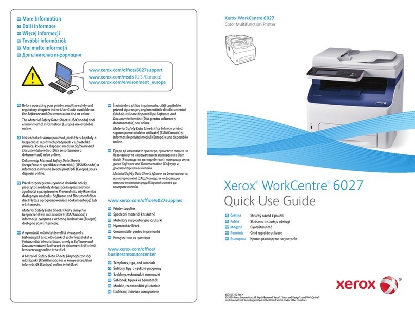 Xerox WorkCentre 6027 Operating manual