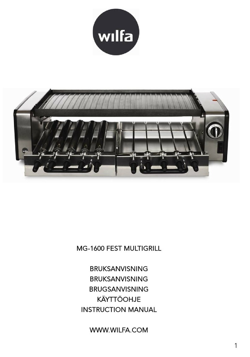 Wilfa MG-1600 instruction manual