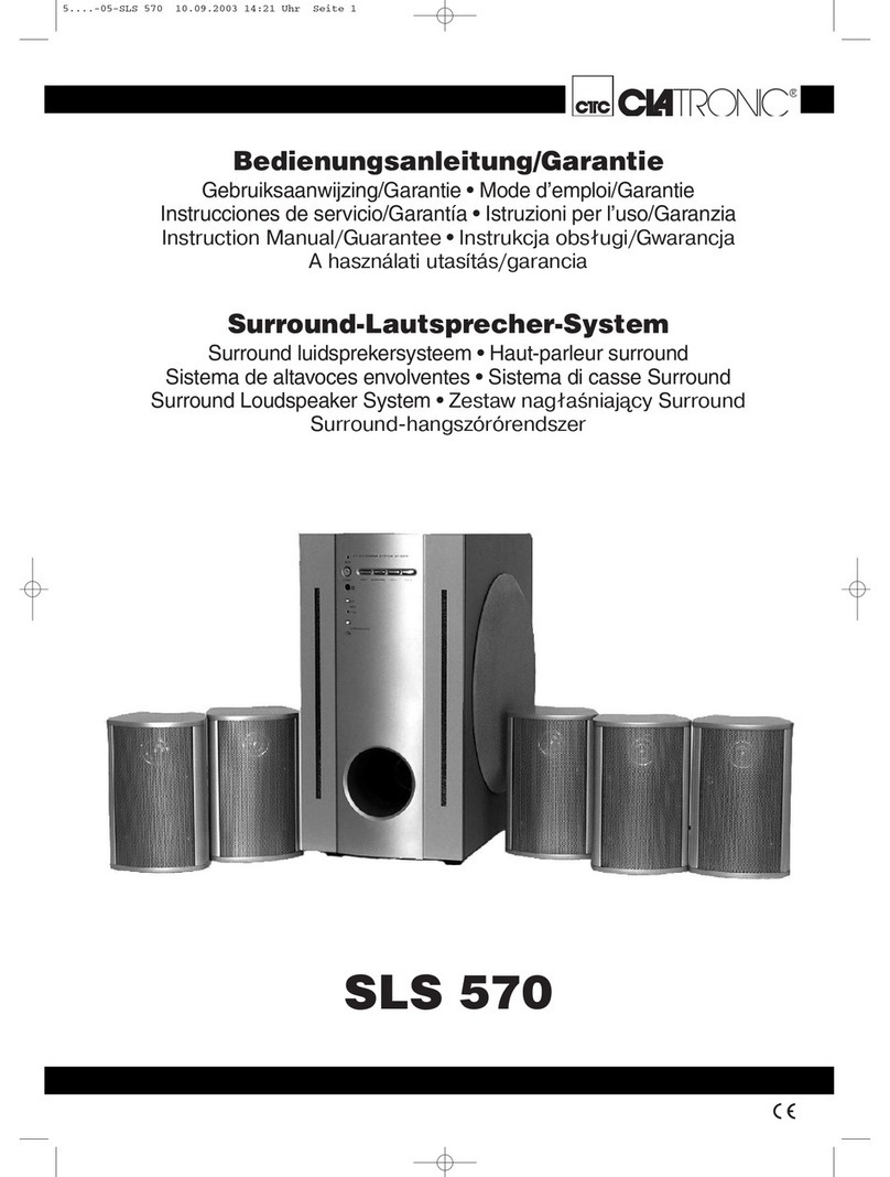 Clatronic SLS 570 Instruction manual & guarantee
