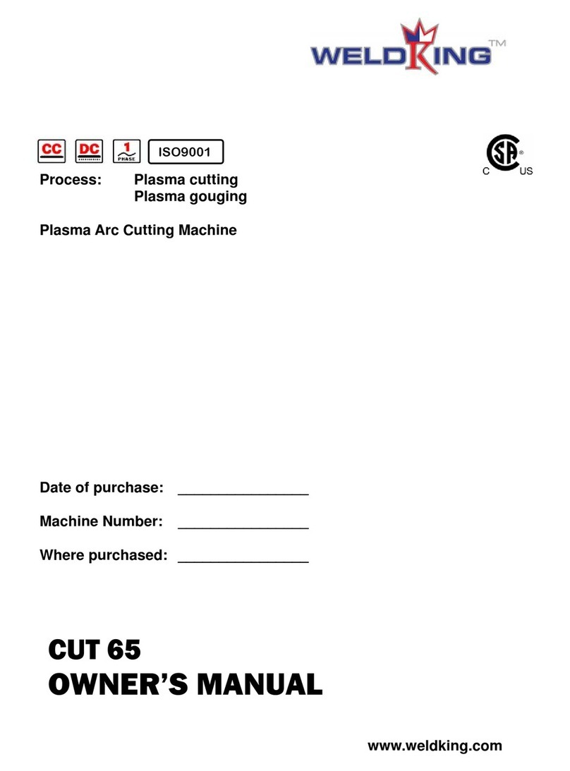 WeldKing CUT 65 User manual