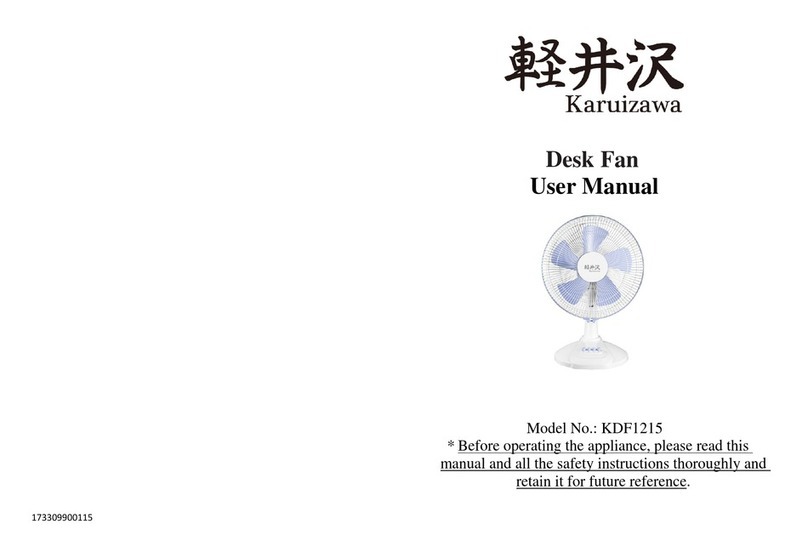 KARUIZAWA KDF1215 User manual