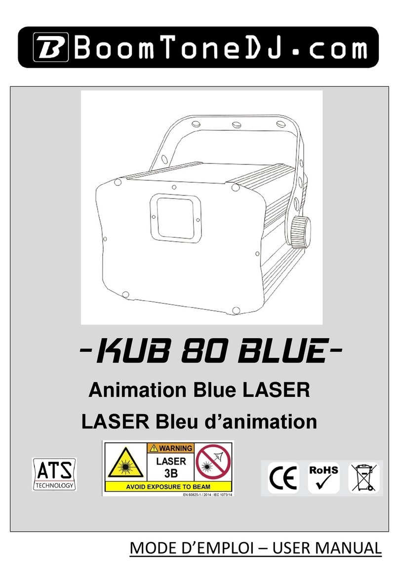 BoomToneDJ KUB 80 BLUE user manual
