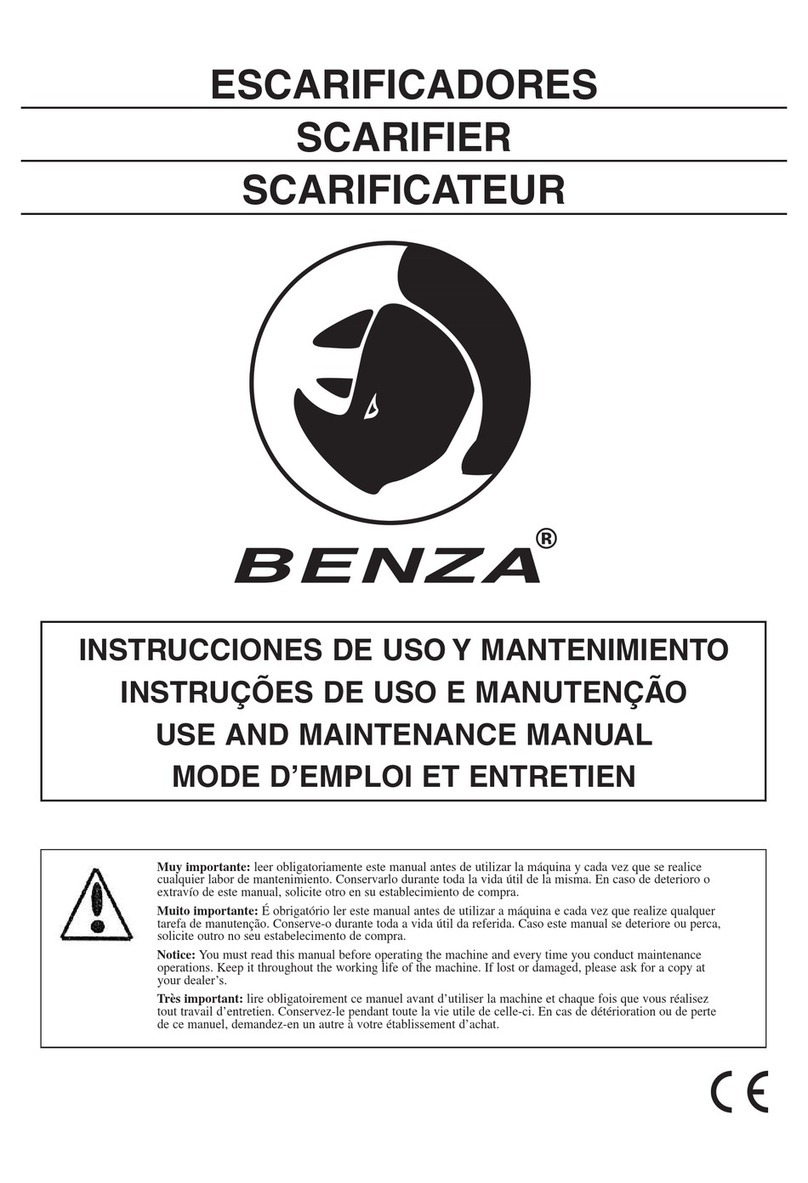 benza H500 RTF Use and maintenance manual