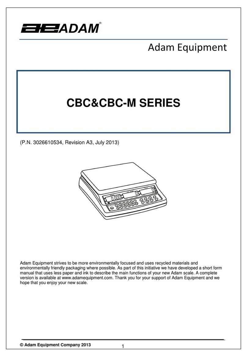 Adam Equipment CBC SERIES manual