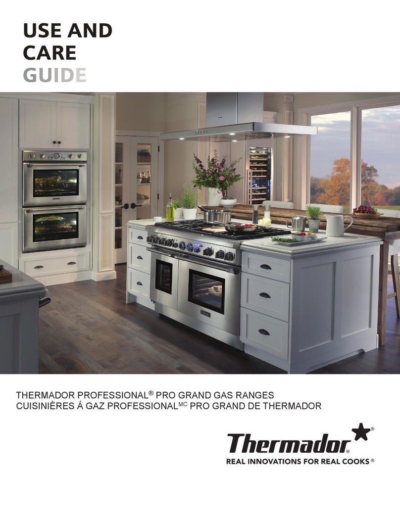 Thermador PRG364JDG User manual