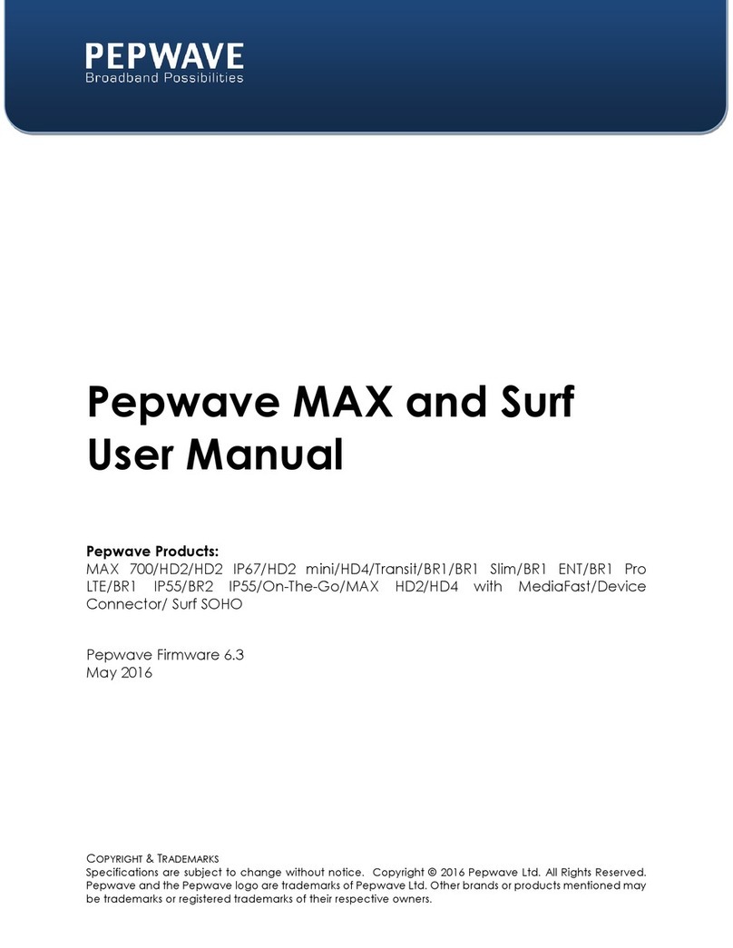 Pepwave MAX and SURF User manual