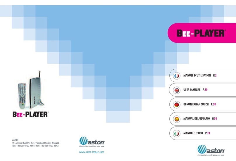 Aston Global Bee-player User manual