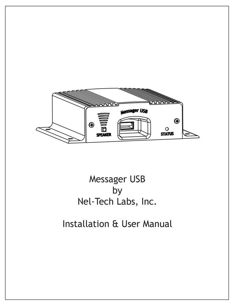 Nel-Tech Labs messager usb Installation and user manual