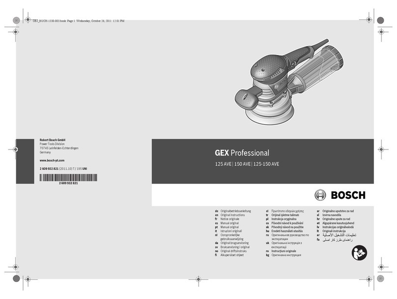 Bosch GEX 125 AVE Professional User manual