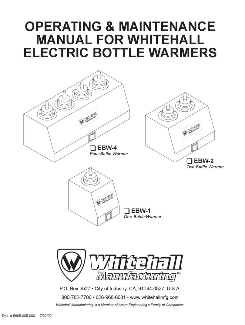 Whitehall EBW-1 operating & maintenance manual