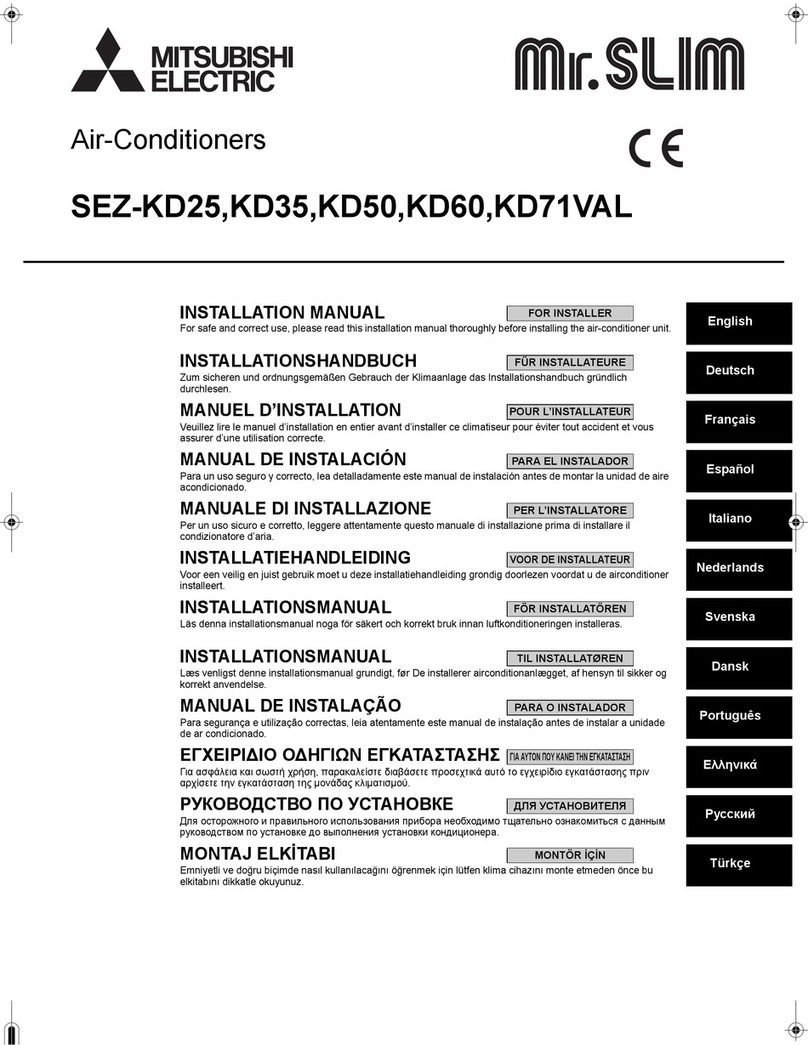 Mitsubishi Mr.Slim SEZ-KD25 User manual