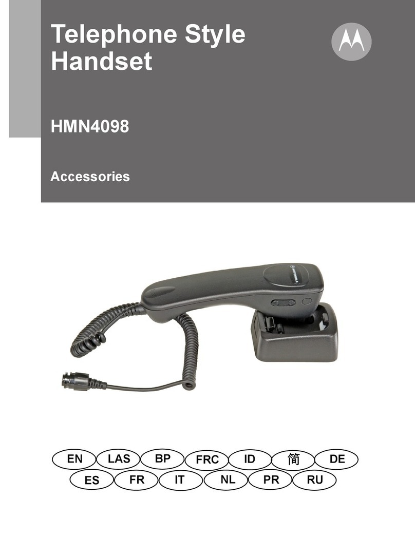 Motorola HMN4098 User manual