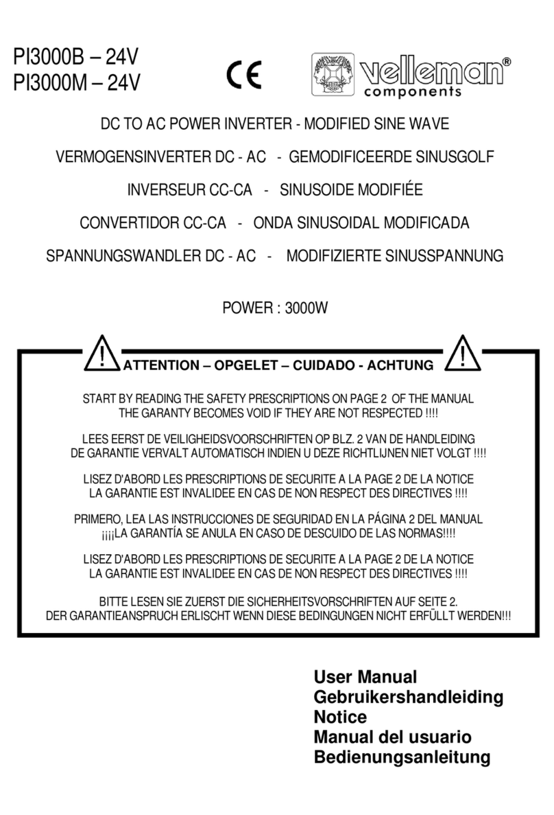 Velleman PI3000B - 24V user manual