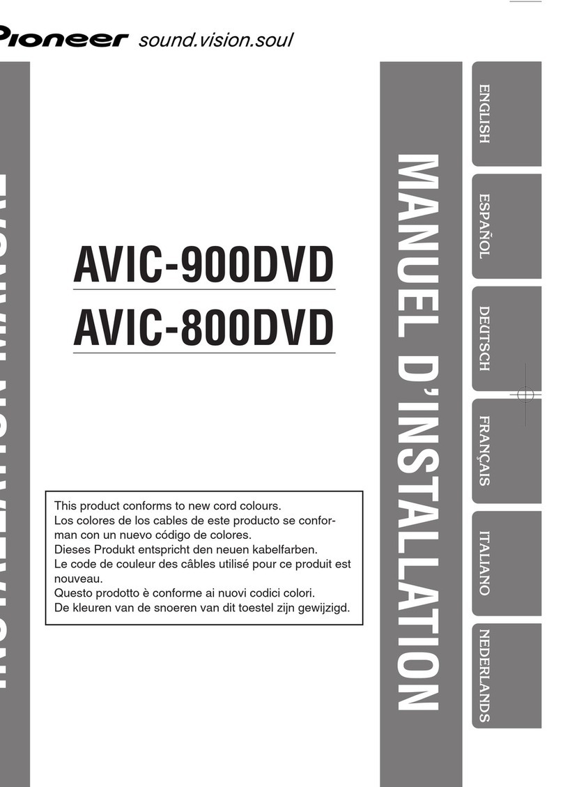 Pioneer AVIC-900DVD User manual