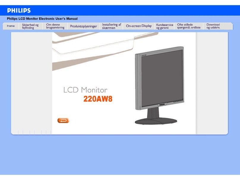 Philips 220AW8 user manual
